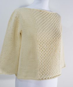 Patrón suéter algodón calados