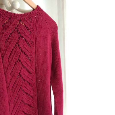 Suéter ranglan top down patrón e instrucciones