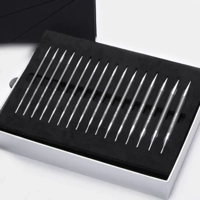 Set de Agujas Circulares Intercambiables KnitPro Karbonz: Box of Joy (Edición Lujo)