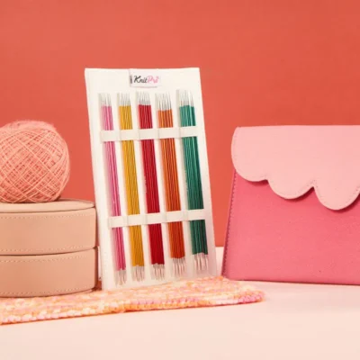 Set de Agujas de Doble Punta KnitPro Zing – 15 cm