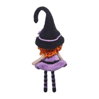 Kit amigurumi de Círculo: Witch de Halloween, vista trasera