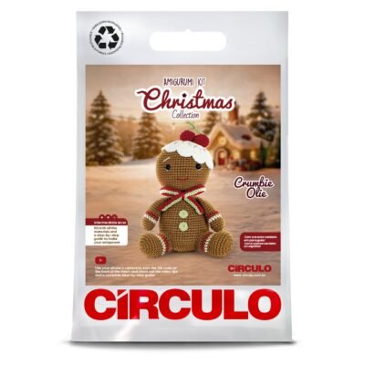 Kit amigurumi de Círculo: Crumbie Olie de Navidad