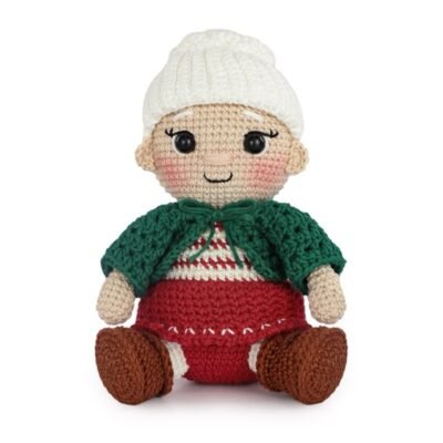 Kit amigurumi de Círculo: Mama Claus de Navidad, personaje terminado