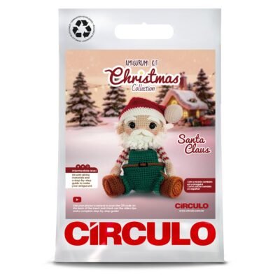 Kit amigurumi de Círculo: Santa Claus de Navidad
