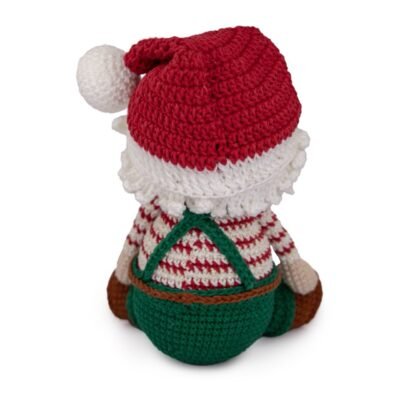 Kit amigurumi de Círculo: Santa Claus de Navidad, vista trasera