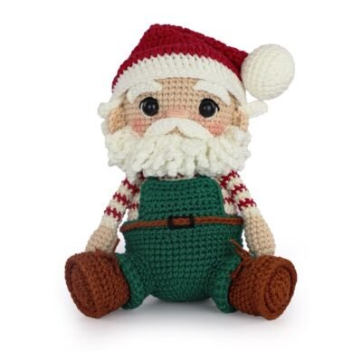 Kit amigurumi de Círculo: Santa Claus de Navidad, personaje terminado